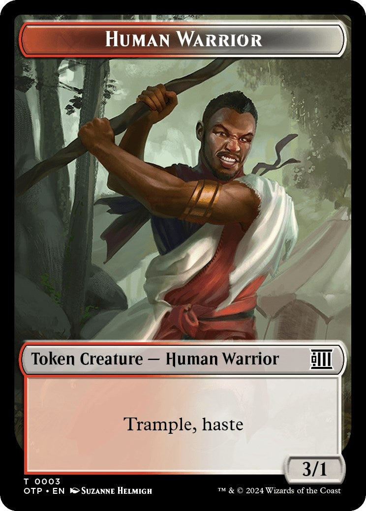 Human Warrior Token (0) [OTP] - MTG Single