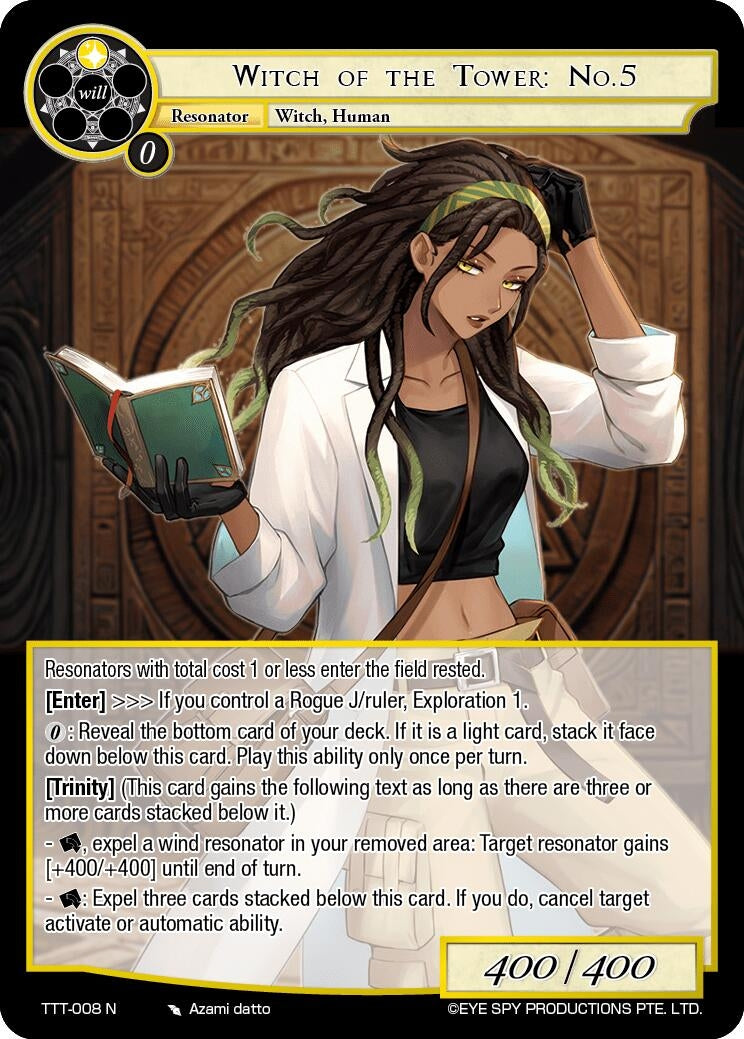 Witch of the Tower: No.5 (8) [TTT] - Force of Will Single