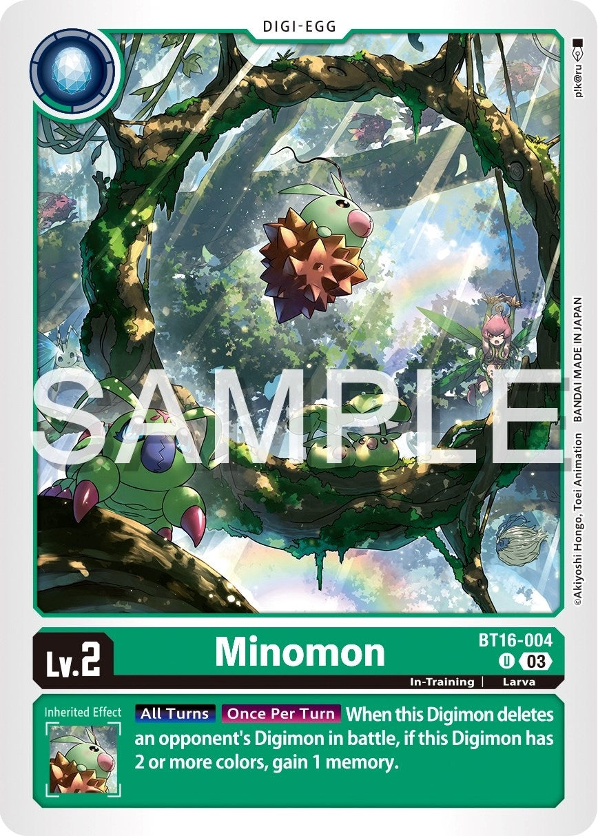 Minomon (16004) [BT16] - Digimon Card Game Single