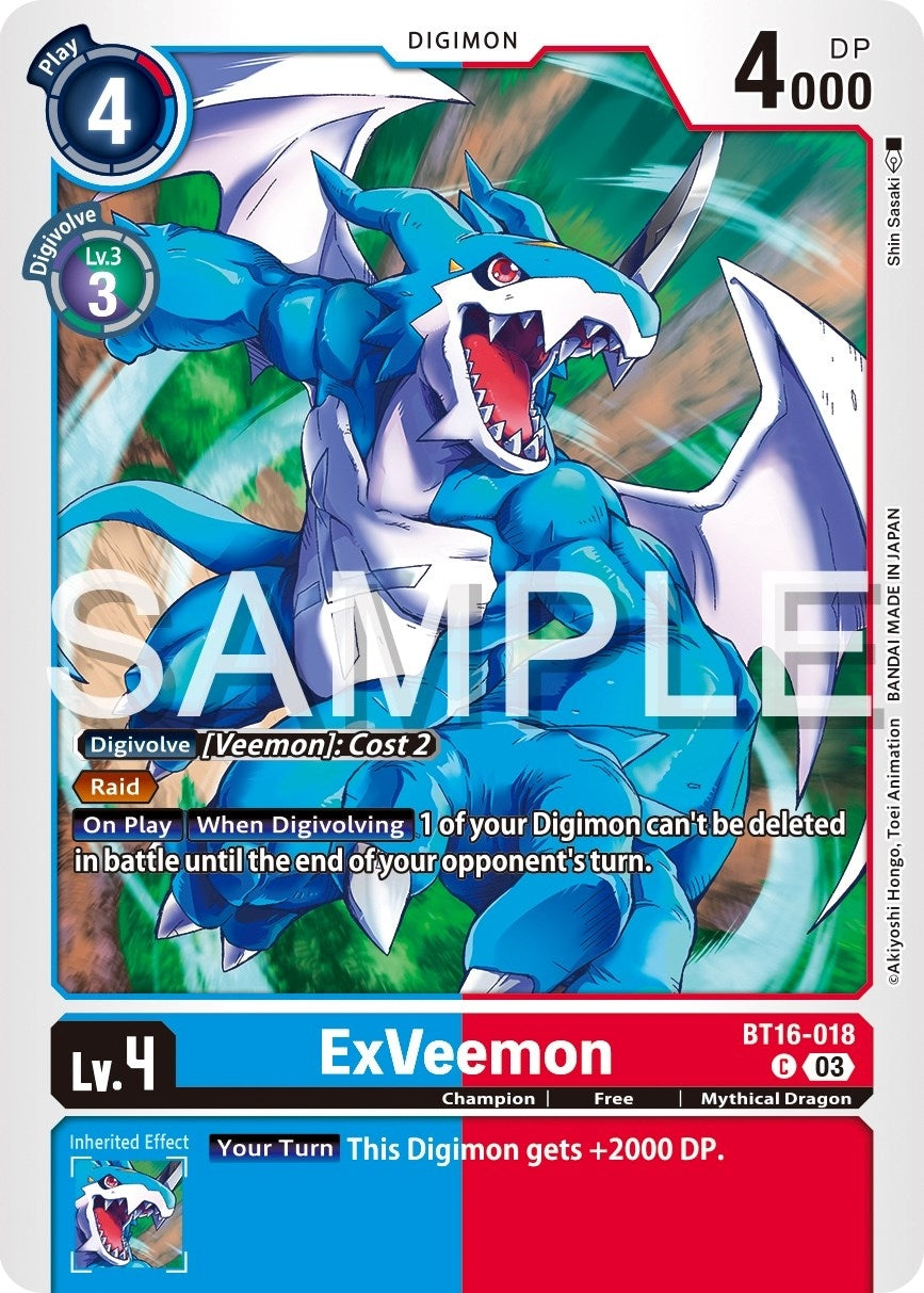 ExVeemon (16018) [BT16] - Digimon Card Game Single