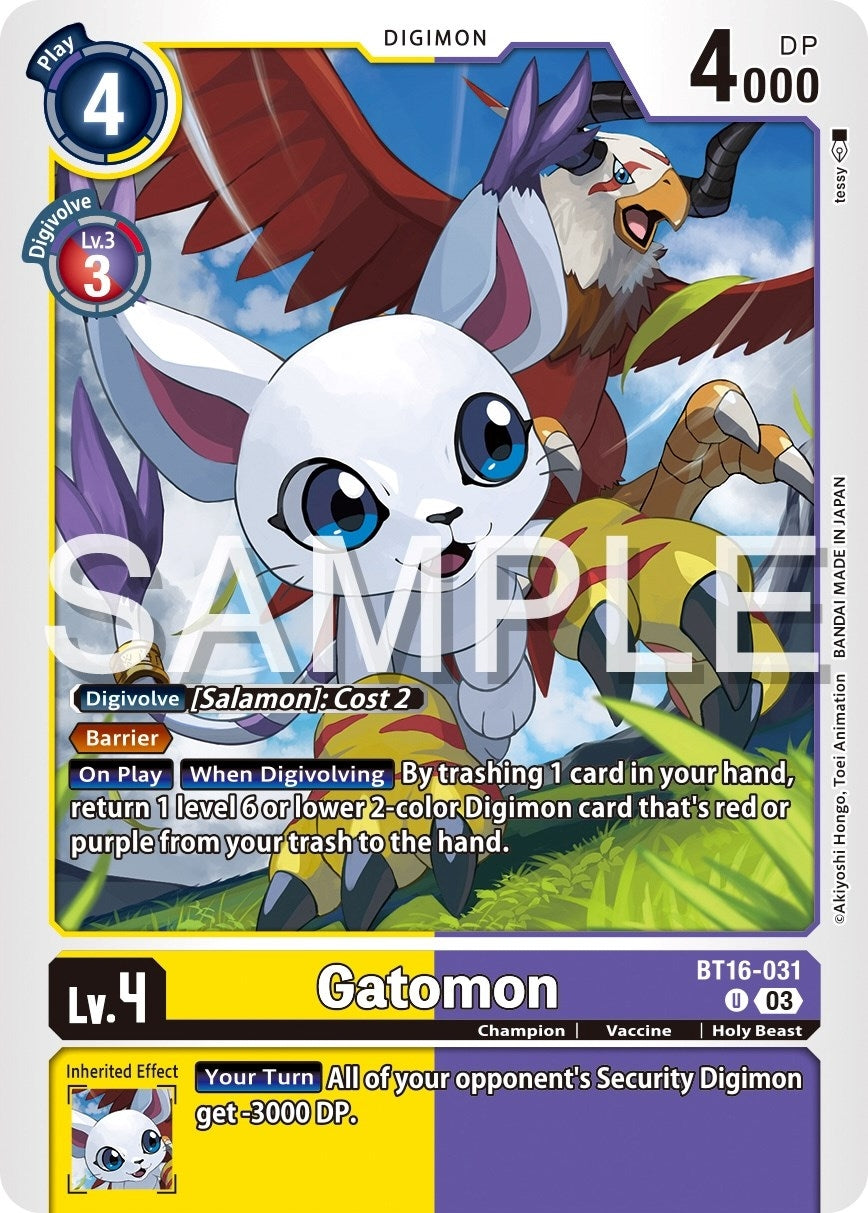 Gatomon (16031) [BT16] - Digimon Card Game Single
