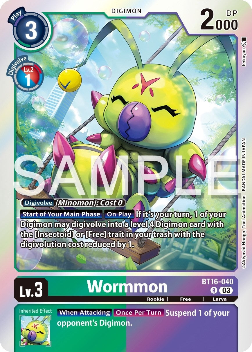 Wormmon (16040) [BT16] - Digimon Card Game Single