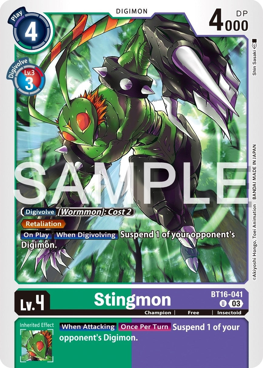 Stingmon (16041) [BT16] - Digimon Card Game Single