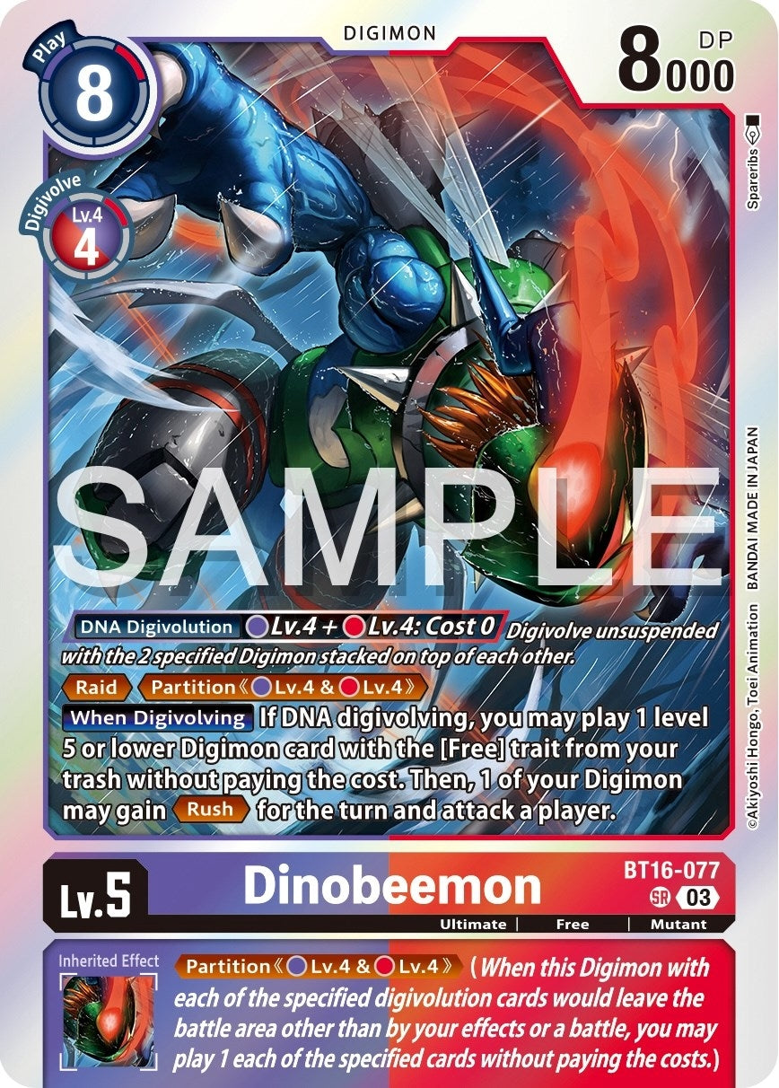 Dinobeemon (16077) [BT16] - Digimon Card Game Single