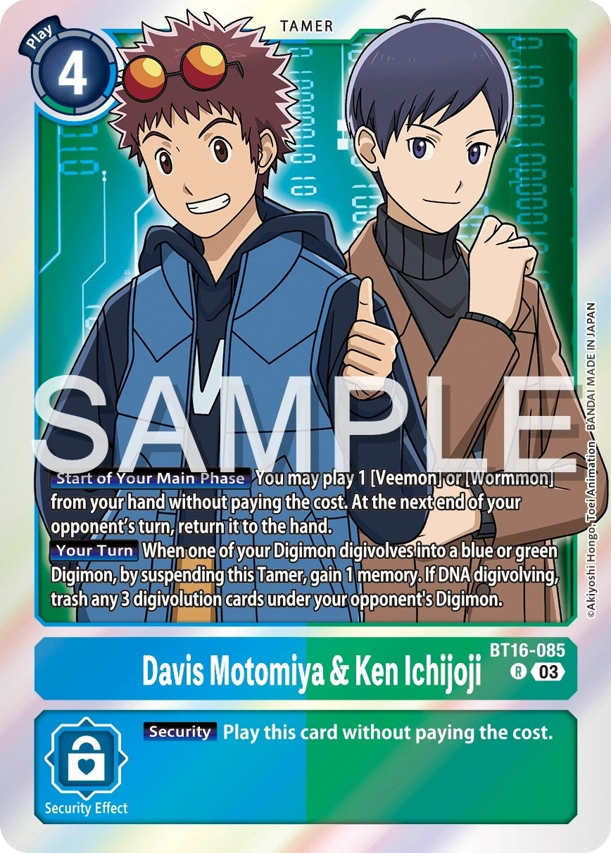 Davis Motomiya & Ken Ichijoji (16085) [BT16] - Digimon Card Game Single