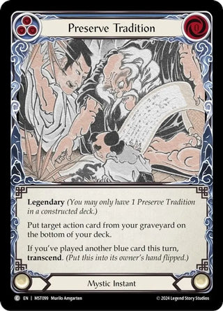 Preserve Tradition (99) [MST] - Flesh and Blood TCG Single