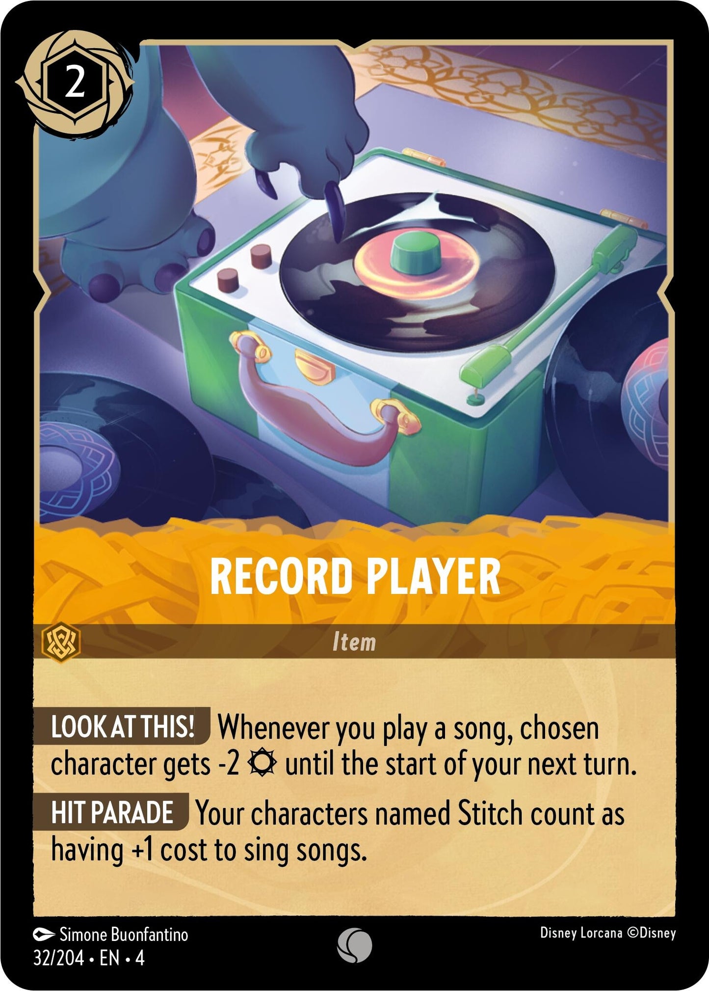 Record Player (32) (4) - Disney Lorcana Single