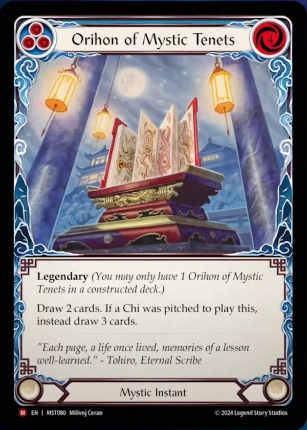 Orihon of Mystic Tenets (80) [MST] - Flesh and Blood TCG Single