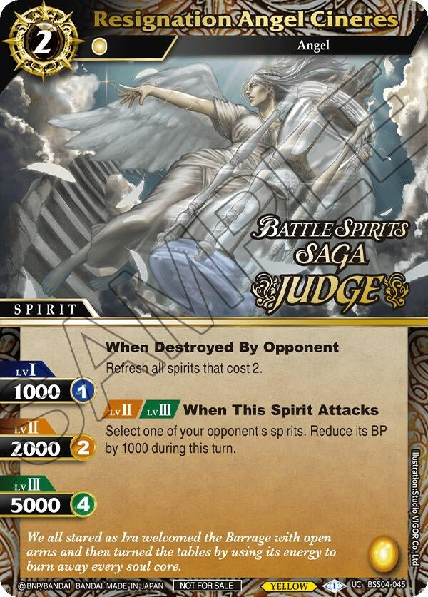 Resignation Angel Cineres (Judge Pack 2024 Vol. 1) (4045) [LEP] - Battle Spirits Saga Single