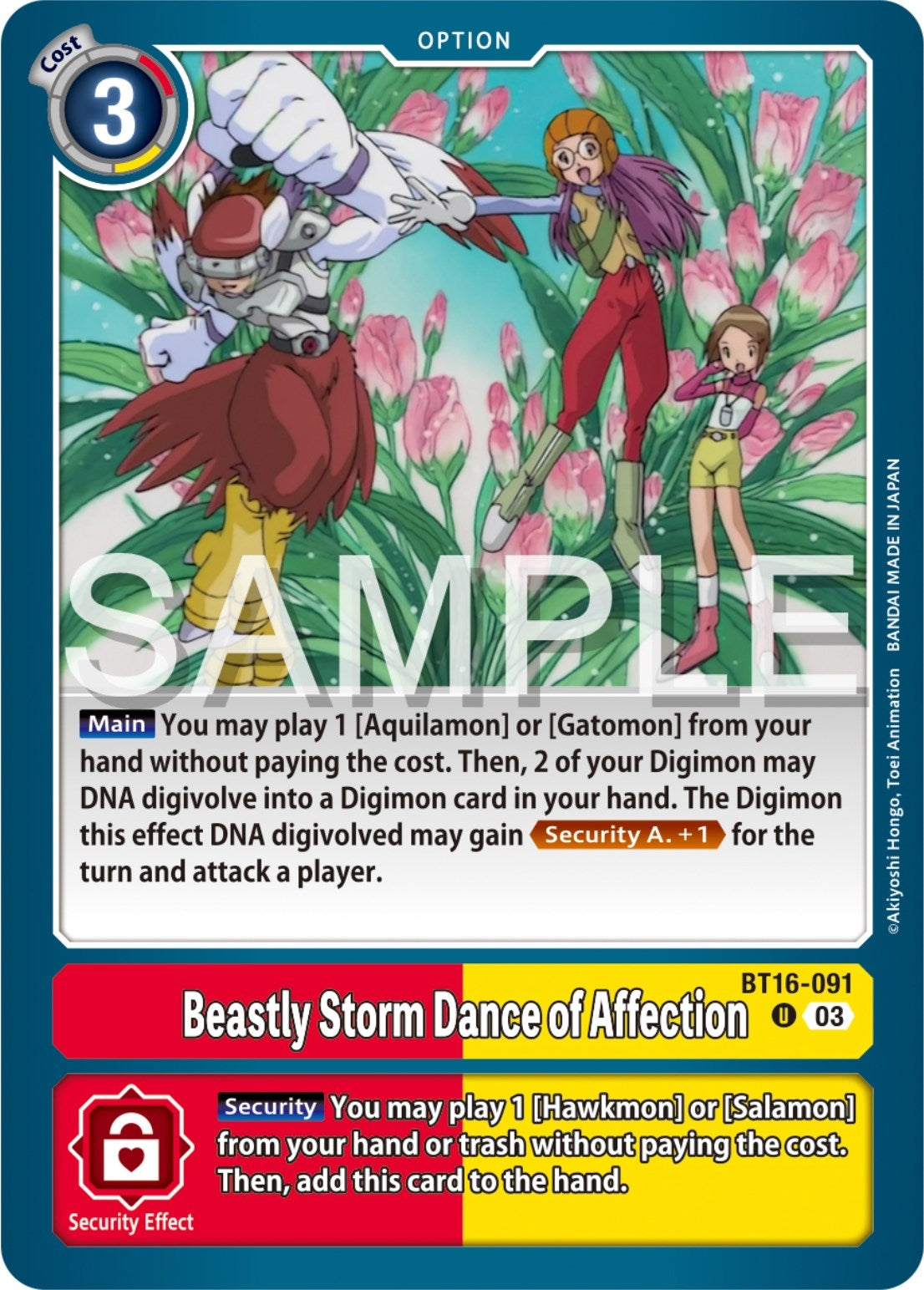 Beastly Storm Dance of Affection (16091) [BT16] - Digimon Card Game Single