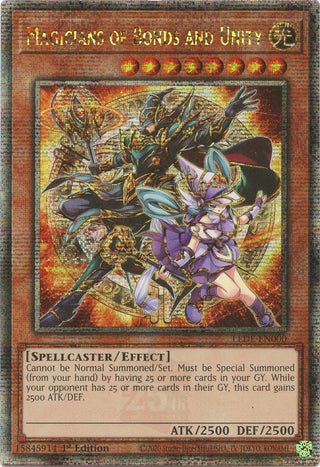 Magicians of Bonds and Unity (Quarter Century Secret Rare) (0) (LEDE) - YuGiOh Single