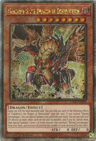 Gandora-G the Dragon of Destruction (Quarter Century Secret Rare) (1) (LEDE) - YuGiOh Single