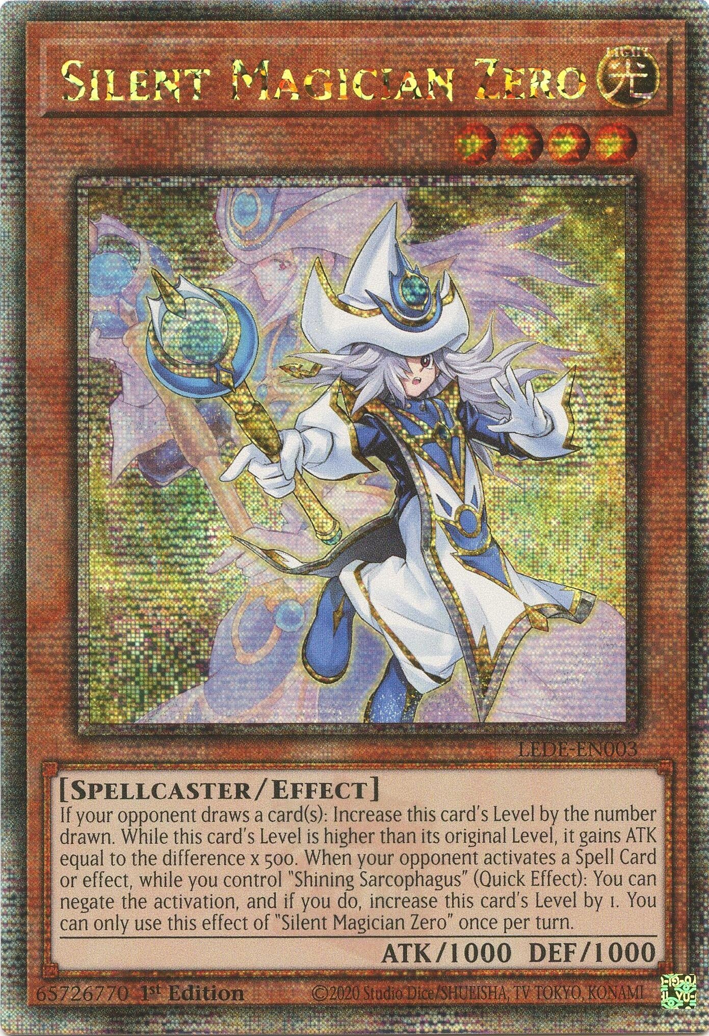 Silent Magician Zero (Quarter Century Secret Rare) (3) (LEDE) - YuGiOh Single