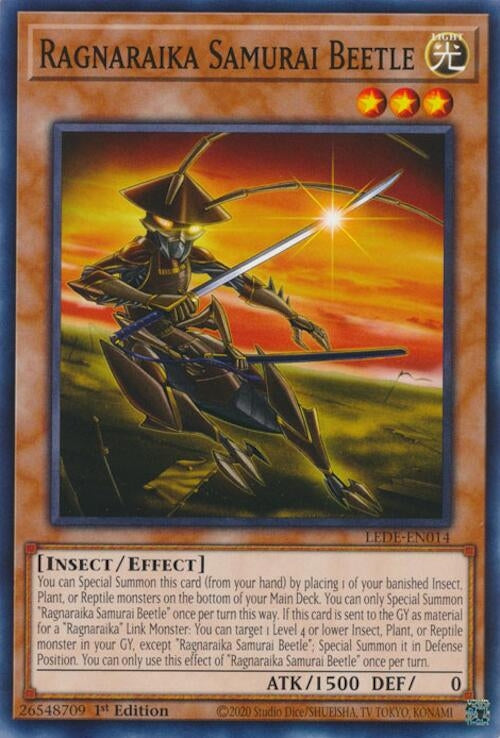 Ragnaraika Samurai Beetle (14) (LEDE) - YuGiOh Single