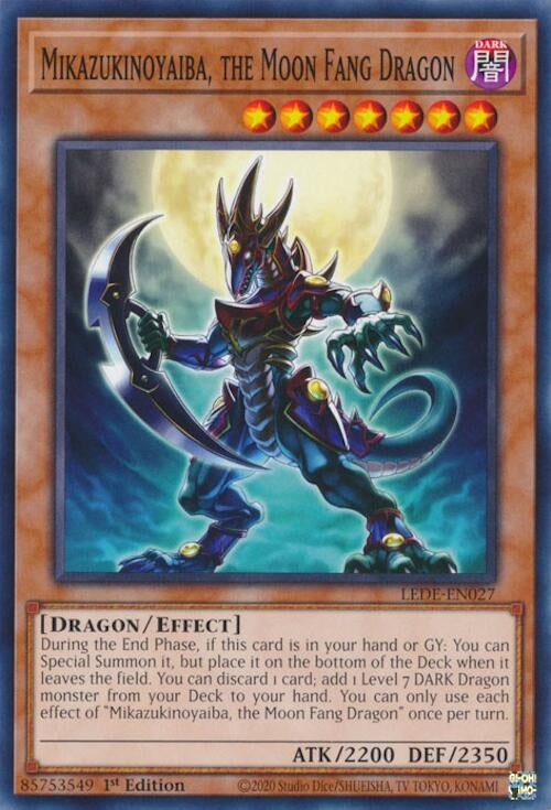 Mikazukinoyaiba the Moon Fang Dragon (27) (LEDE) - YuGiOh Single