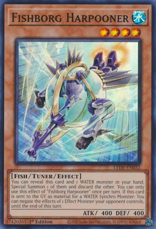 Fishborg Harpooner (32) (LEDE) - YuGiOh Single