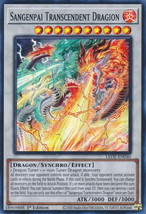 Sangenpai Transcendent Dragion (40) (LEDE) - YuGiOh Single