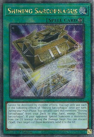 Shining Sarcophagus (Quarter Century Secret Rare) (51) (LEDE) - YuGiOh Single