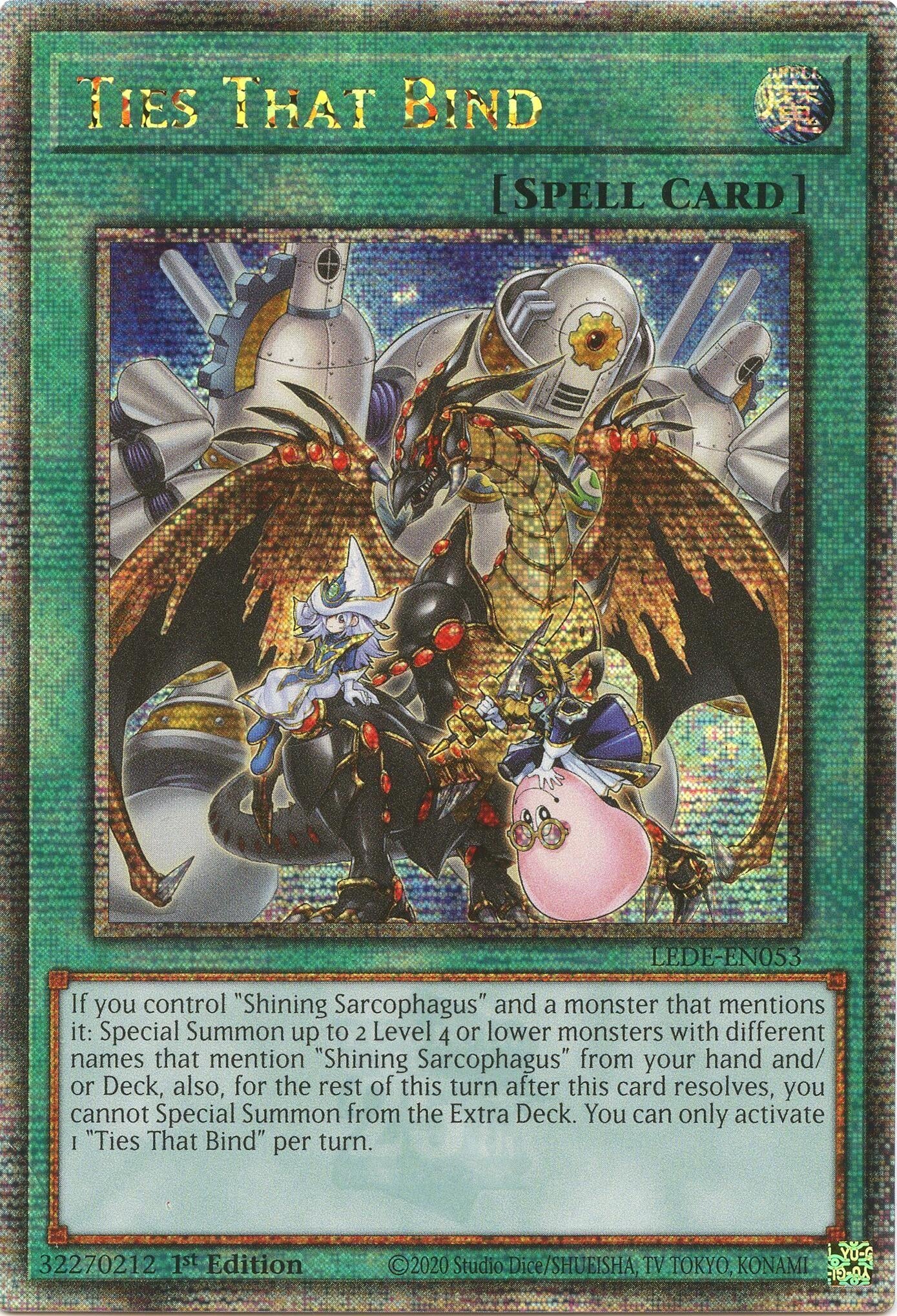 Ties That Bind (Quarter Century Secret Rare) (53) (LEDE) - YuGiOh Single