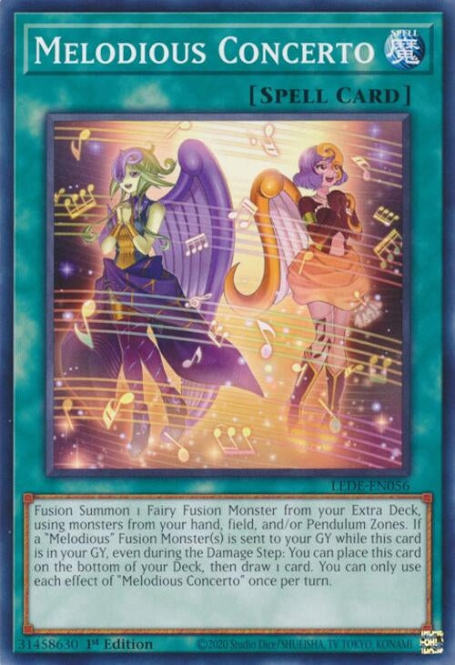 Melodious Concerto (56) (LEDE) - YuGiOh Single