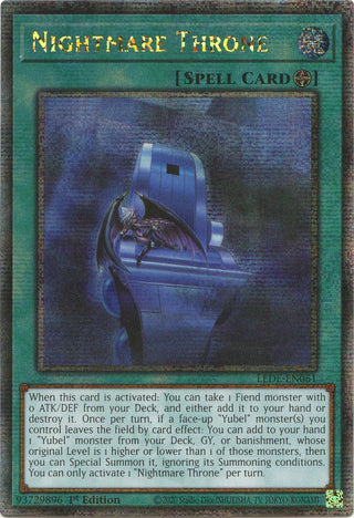 Nightmare Throne (Quarter Century Secret Rare) (61) (LEDE) - YuGiOh Single