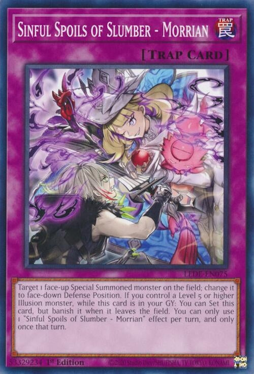Sinful Spoils of Slumber - Morrian (75) (LEDE) - YuGiOh Single