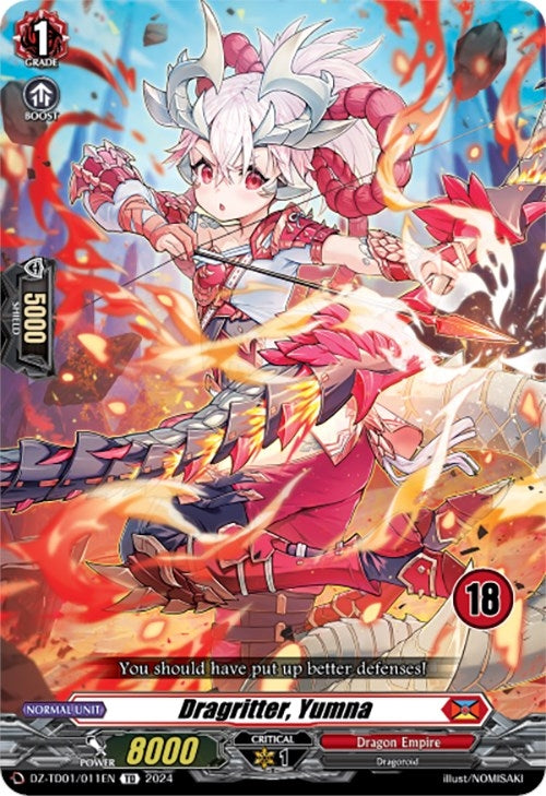 Dragritter Yumna (18) (1011) [DZ-TD01] - Cardfight Vanguard Single