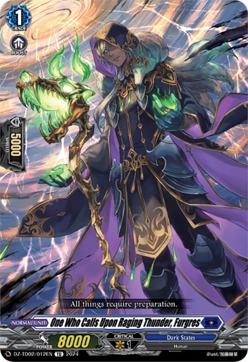 One Who Calls Upon Raging Thunder Furgres (2012) [DZ-TD02] - Cardfight Vanguard Single