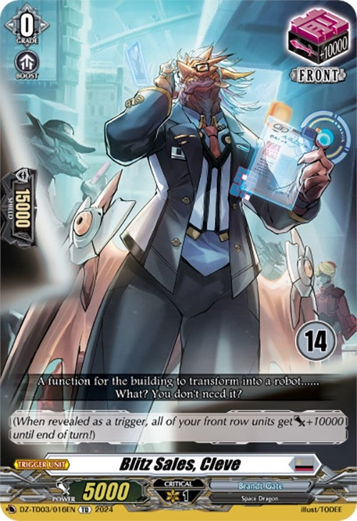 Blitz Sales Cleve (14) (3016) [DZ-TD03] - Cardfight Vanguard Single