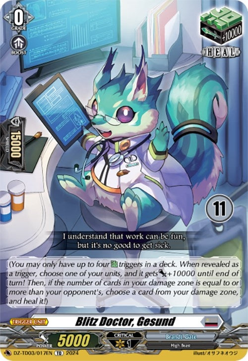 Blitz Doctor Gesund (11) (3017) [DZ-TD03] - Cardfight Vanguard Single