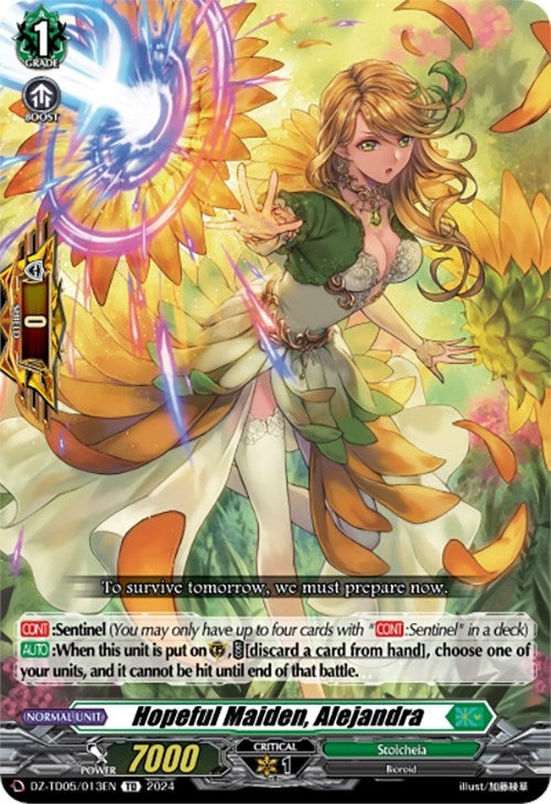 Hopeful Maiden Alejandra (5013) [DZ-TD05] - Cardfight Vanguard Single