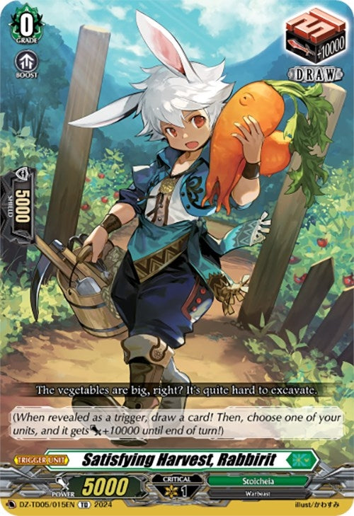 Satisfying Harvest Rabbirit (5015) [DZ-TD05] - Cardfight Vanguard Single