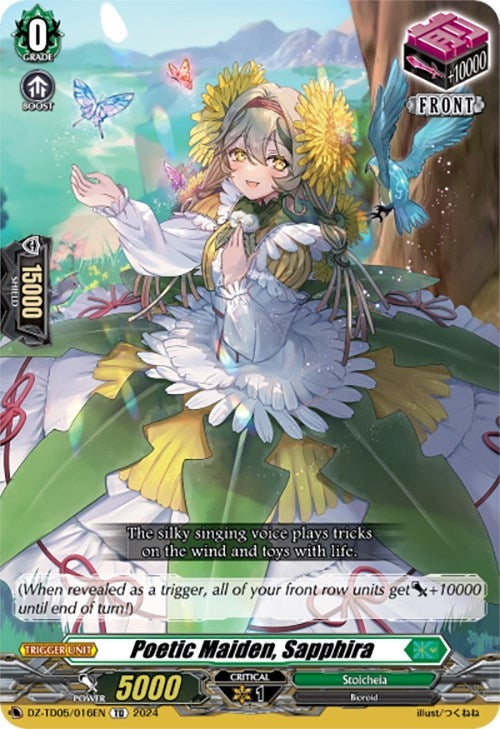 Poetic Maiden Sapphira (5016) [DZ-TD05] - Cardfight Vanguard Single