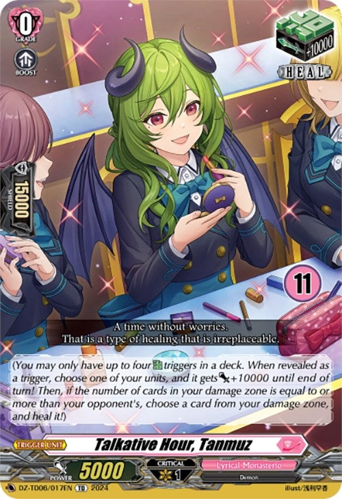 Talkative Hour Tanmuz (11) (6017) [DZ-TD06] - Cardfight Vanguard Single