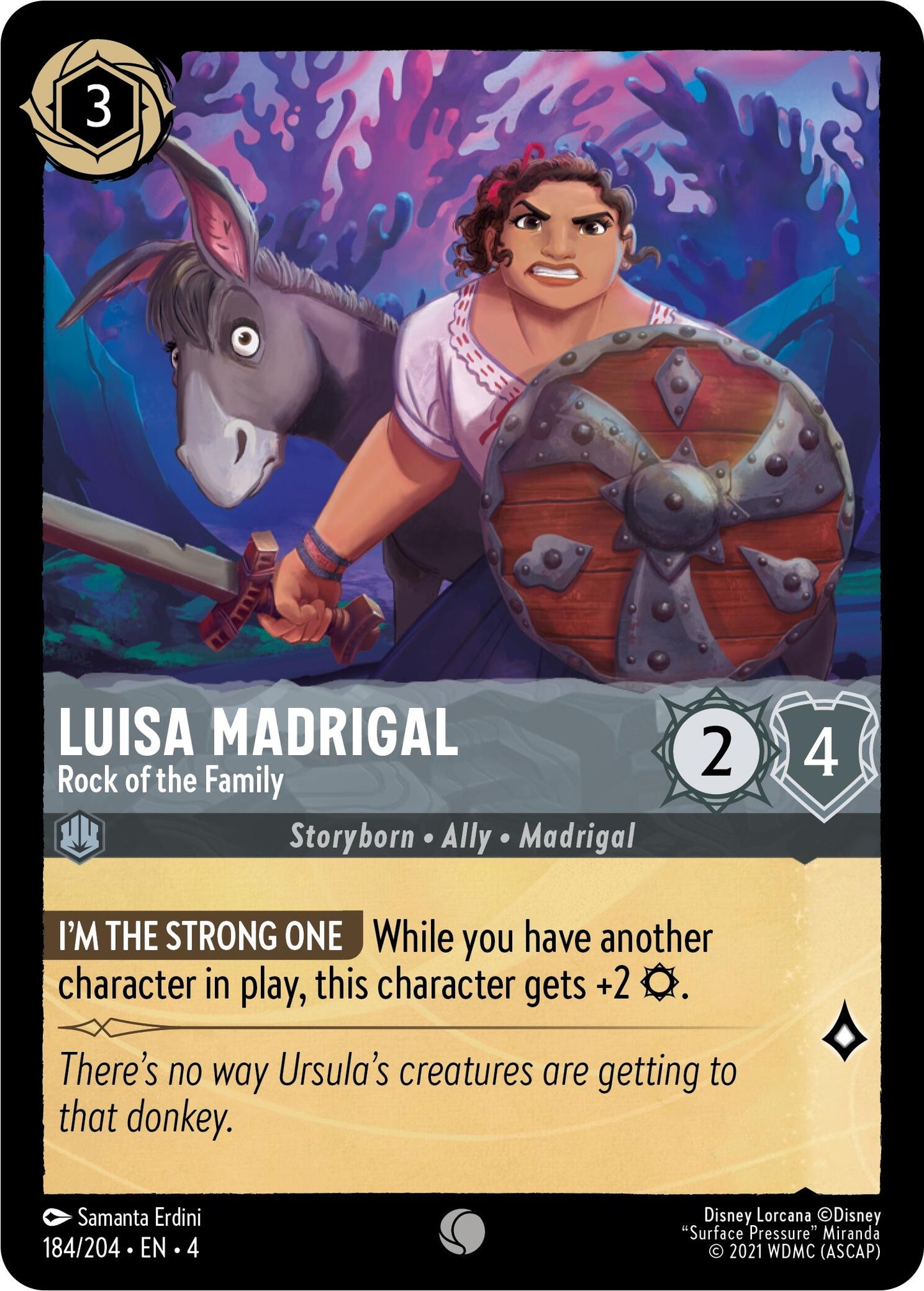 Luisa Madrigal - Rock of the Family (184) (4) - Disney Lorcana Single