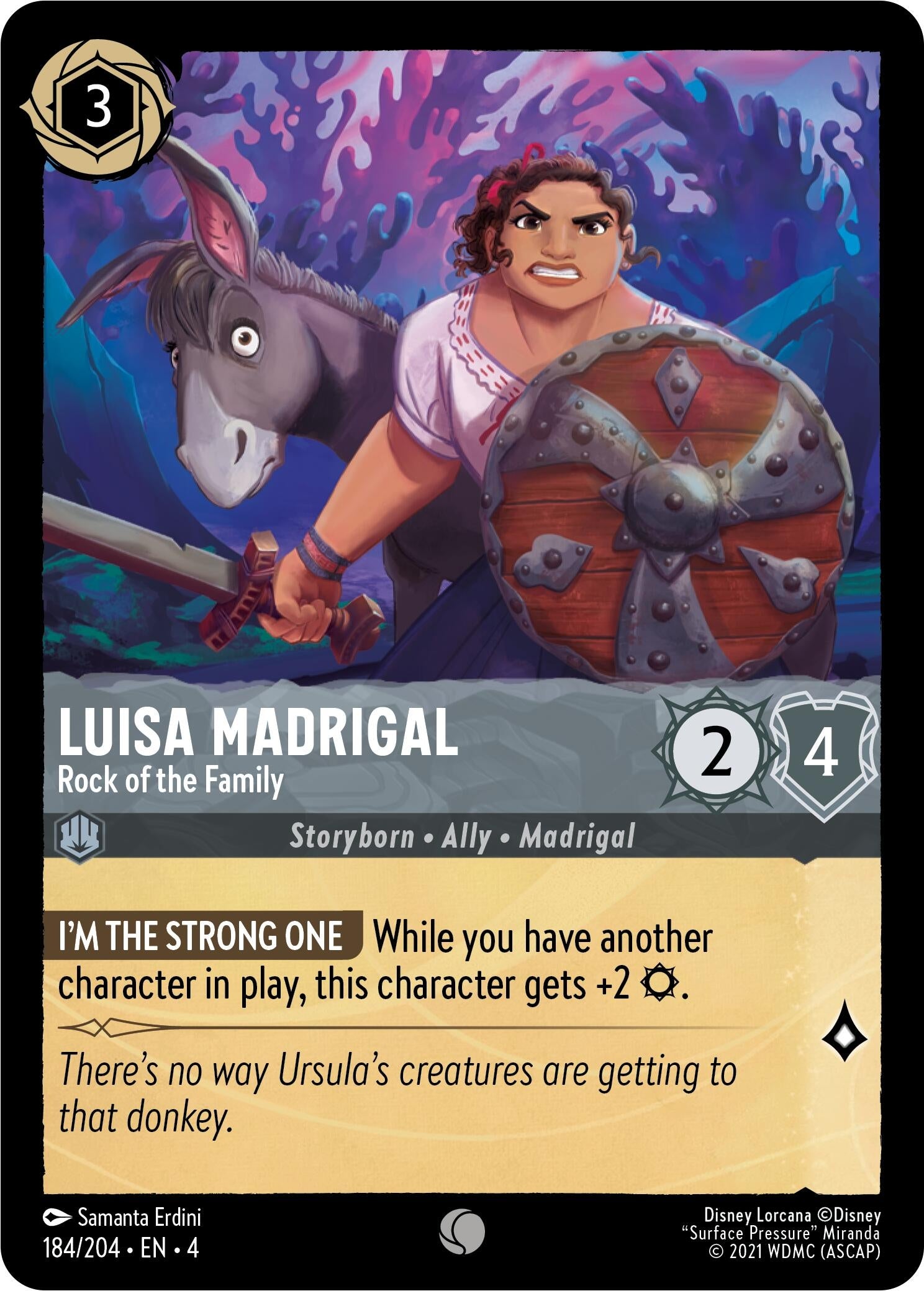 Luisa Madrigal - Rock of the Family (184) (4) - Disney Lorcana Single
