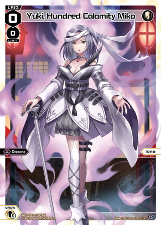 Yuki Hundred Calamity Miko (Parallel Foil) (12011) [WXDi-P12] - WIXOSS Single