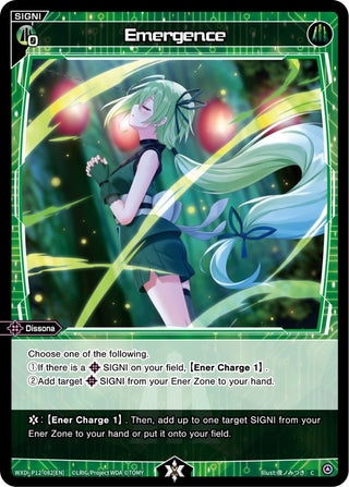 Emergence (12082) [WXDi-P12] - WIXOSS Single