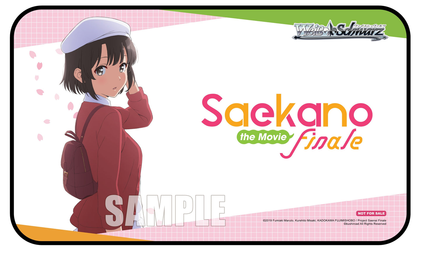 Weiss Schwarz Preorder Stitched Playmat - Saekano the Movie: Finale - Playmats Sealed
