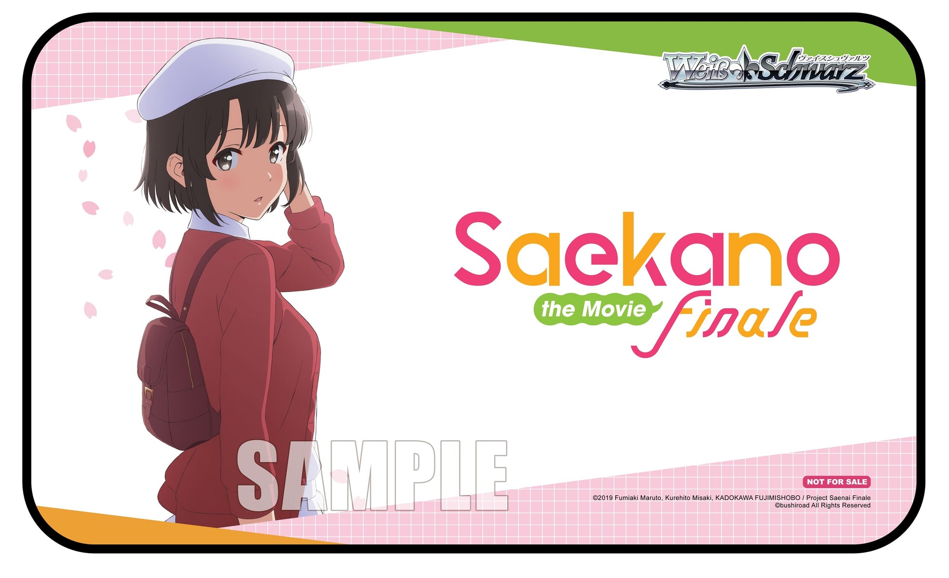 Weiss Schwarz Preorder Stitched Playmat - Saekano the Movie: Finale - Playmats Sealed