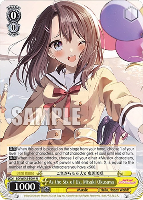 As the Six of Us Misaki Okusawa (42004) [BD/WE42] - Weiss Schwarz Single
