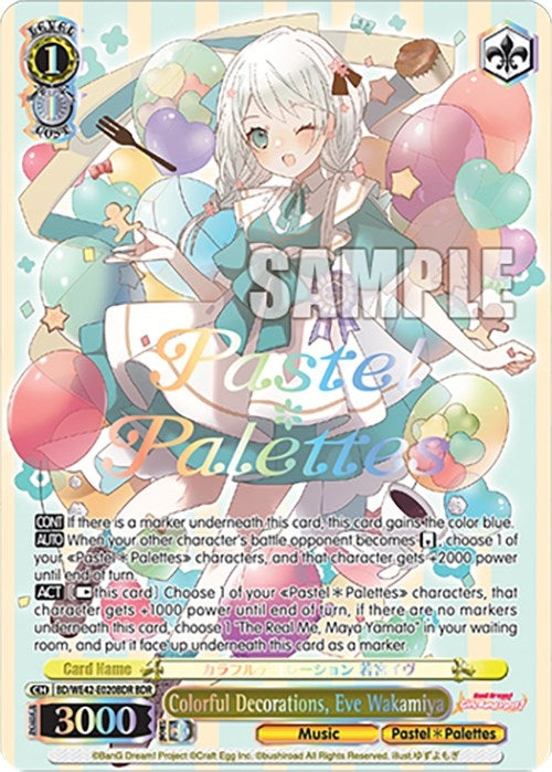 Colorful Decorations Eve Wakamiya (BDR) (42020) [BD/WE42] - Weiss Schwarz Single