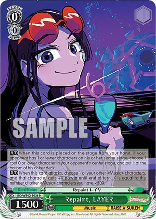 Repaint LAYER (42036) [BD/WE42] - Weiss Schwarz Single