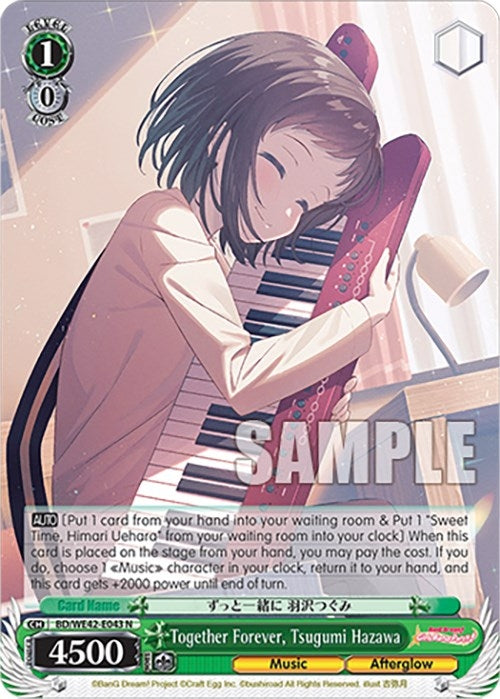 Together Forever Tsugumi Hazawa (42043) [BD/WE42] - Weiss Schwarz Single