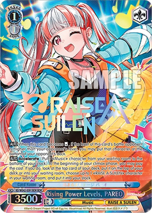 Rising Power Levels PAREO (BDR) (42091) [BD/WE42] - Weiss Schwarz Single