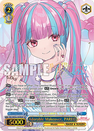 Adorable Makeover PAREO (SP) (42098) [BD/WE42] - Weiss Schwarz Single