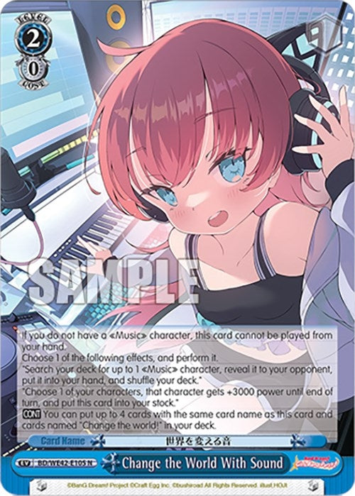 Change the World With Sound (42105) [BD/WE42] - Weiss Schwarz Single