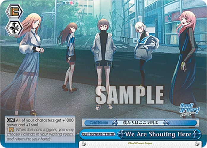 We Are Shouting Here (4218) [BD/WE42] - Weiss Schwarz Single