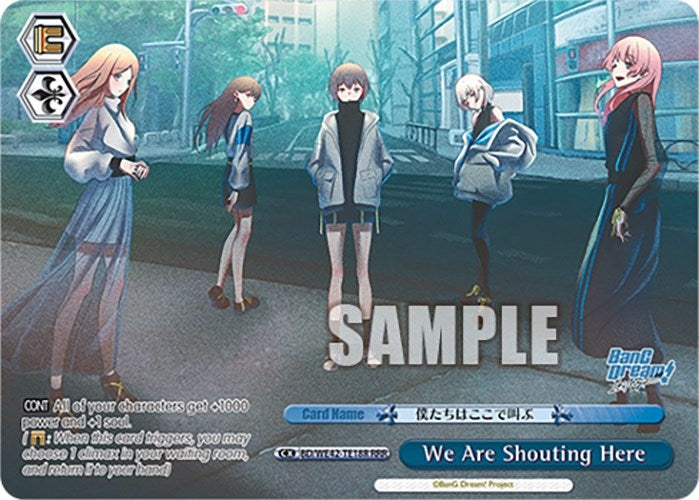 We Are Shouting Here (RRR) (4218) [BD/WE42] - Weiss Schwarz Single