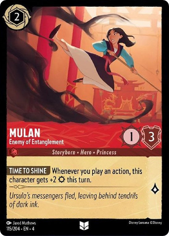 Mulan - Enemy of Entanglement (115) (4) - Disney Lorcana Single